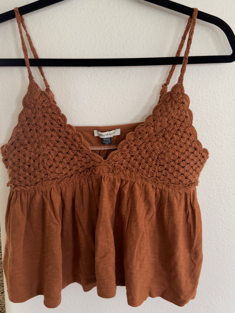 NWT American Eagle Crochet Babydoll Cami